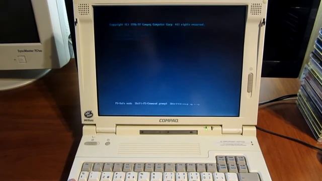 Compaq LTE 5300 P1-133 MHz Ноутбук для DOS\Win игр смотреть онлайн