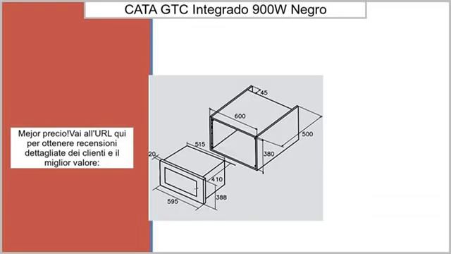 CATA MC 25 GTC Integrado 25L 900W Negro - Microondas смотреть онлайн