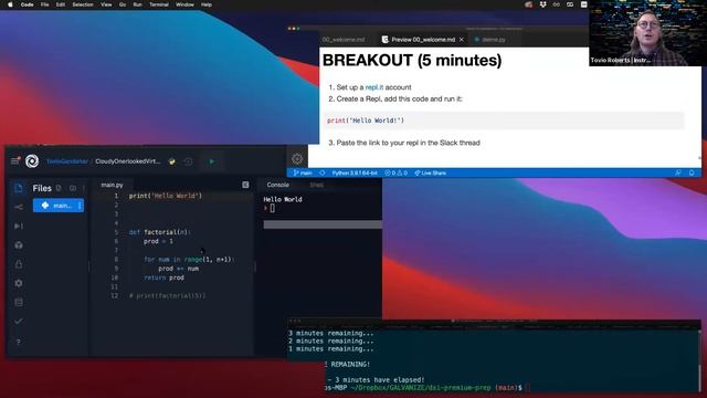 Welcome, Intro to Python - (2021-07-06) - [July 2021 Cohort] смотреть онлайн