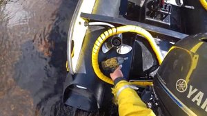 Риб из ПНД Сивуч 480 и  Yamaha 50 под разными винтами.