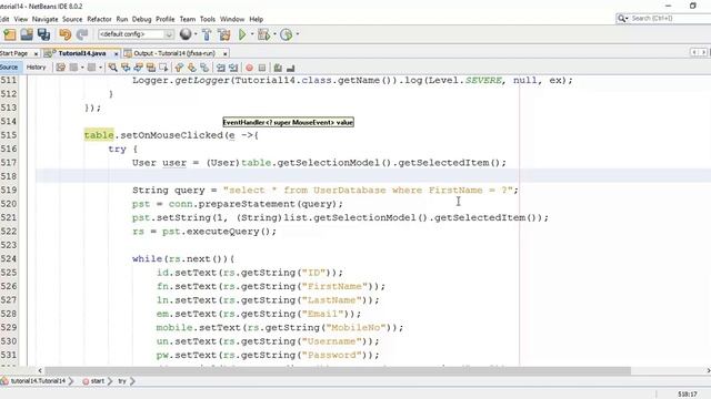 JavaFX 8 Tutorial 42 - Fetch Database Values on Table MouseClicked Method смотреть онлайн