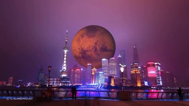 Si la luna y los planetas se acercaran a la atmósfera de la Tierra смотреть онлайн