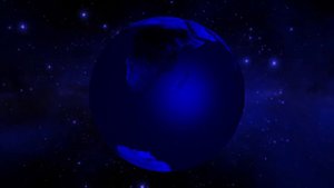 Футаж фона для начала фильма без титров: Планета Земля во Вселенной