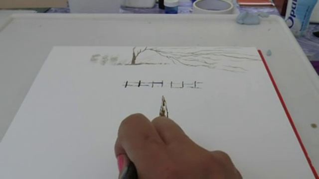 Акварель- Техника работы кистью, мазки. Brush Strokes, part1 смотреть онлайн