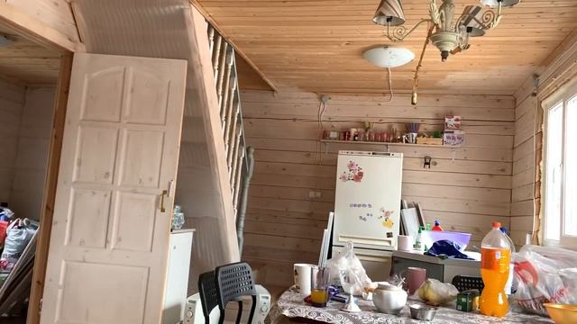 Подготавливаем дачу к стройке. Пристройка, утепление крыльца, тёплый пол. Жизнь с ограничениями..mp4