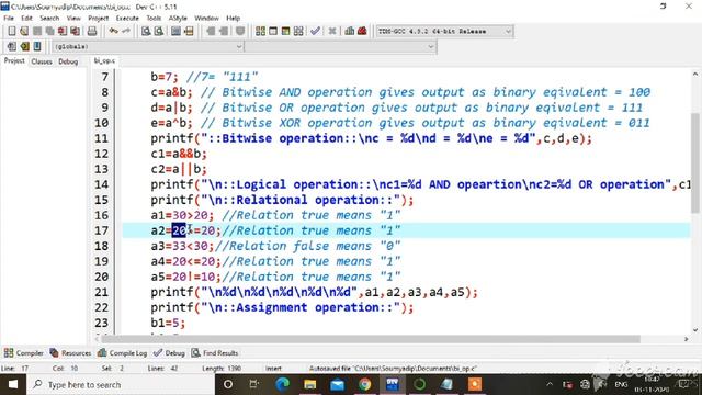 Binary operators in C|Different types of Binary operators(Example with code) смотреть онлайн