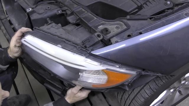 BMW1 E82. The light repair of the front end. Легкий ремонт переда.