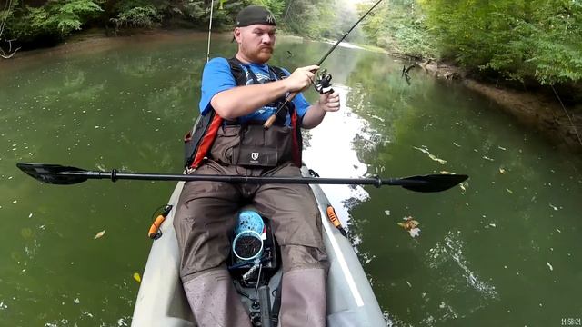 Kayak fishing North Fork Triplett Creek in Morehead Ky , Day 3 Kentucky Creek Adventures смотреть онлайн