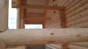 Настоящий деревянный дом из бревна Лесстрой