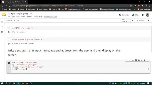 Python Practice Input Output Program 1: How to get input from user and display it on screen  python