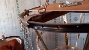 Своими руками люстра из цепи