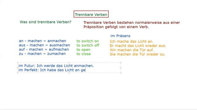 separable German verbs part 1| trennbare deutsche Verben Teil 1|how to form them - wie man sie form смотреть онлайн