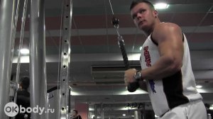 Упражнения на трицепс. Жим к низу на вертикальном блоке / правильная техника - эффективная техника