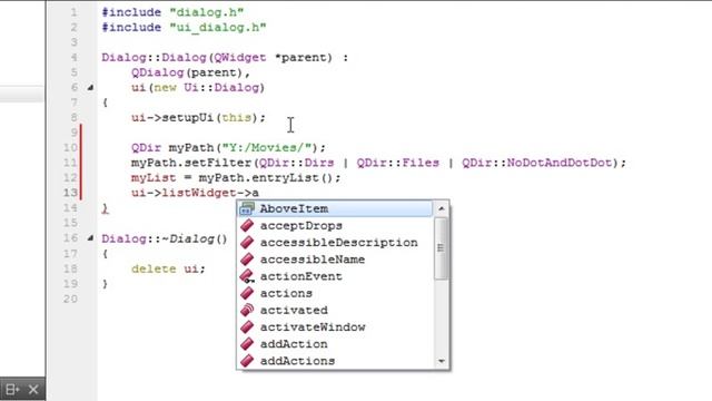 Qt QListWidget With Filter