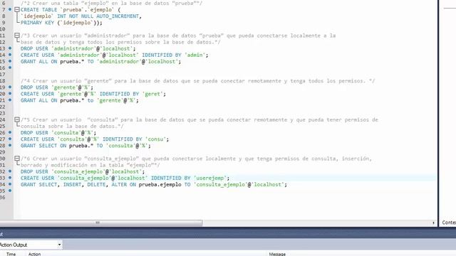 Creación de Script en Workbench (MySQL) -Base de datos-tabla-usuarios y privilegios. смотреть онлайн