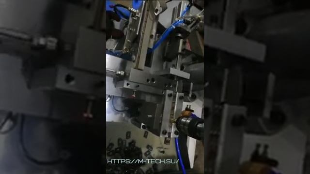 Нарезка резьбы в пластине. Автоматический резьбонарезной станок смотреть онлайн