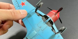 Доделал за женой. Полная сборка модели Ла-7 фирмы Eduard в 48 масштабе.