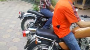 Suzuki GN 125 modified vs Kawasaki Estrella 250