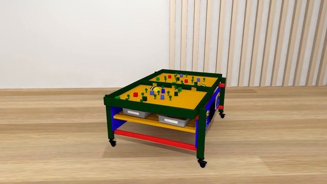 STEAM Многофункциональный стол Весёлые пчёлки оранжевый смотреть онлайн