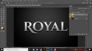 Como hacer efecto de letras plateadas en photoshop