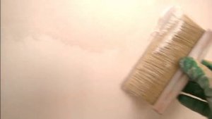 Декоративная краска с эффектом песка . Decorative sand paint .