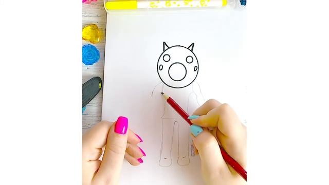 Как рисовать Пигги Роблокс скин Фокси Пигги Роблокс смотреть онлайн