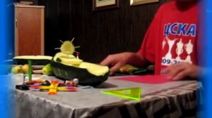 Кораблик из кабачка