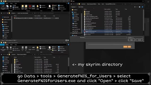 Skyrim LE/SE - How to Install & Run FNIS with Vortex смотреть онлайн