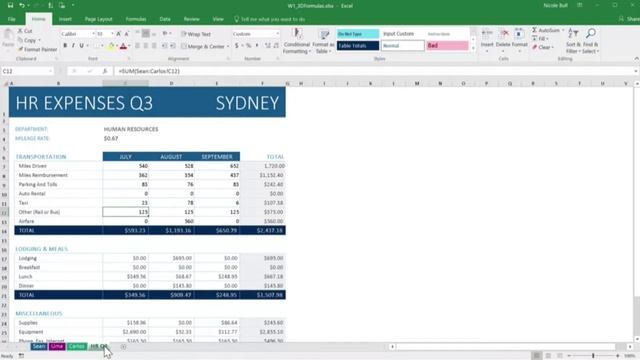 Coursera MS Excel Skills for Business by MACQUARIE University Intermediate level 1 (Week 1) смотреть онлайн