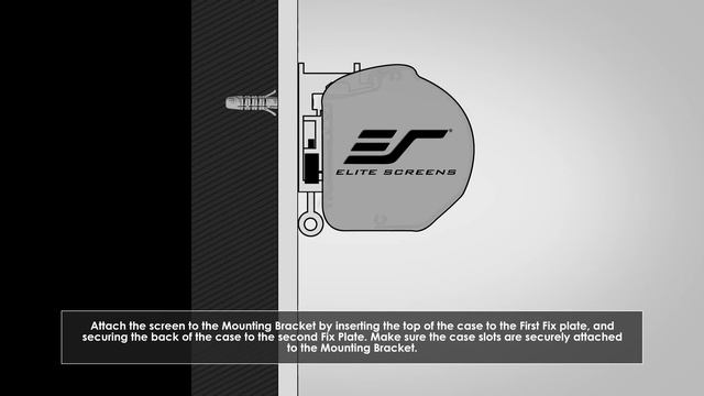 Elite Screens Spectrum 2 Electric Projection Screen Wall Installation смотреть онлайн