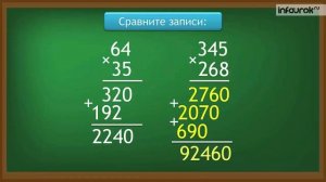 Письменное умножение на трёхзначное число