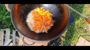 Один день из жизни кессона. Тушёная картошка в казане.