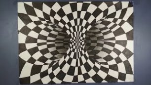 Как нарисовать супер 3D оптическую иллюзию.