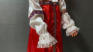 Русский народный карнавальный костюм Красный Сарафан