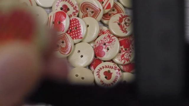 Обзор деревянных пуговичек ? с АлиЭкспресс. Пуговицы с сердечком для творчества. смотреть онлайн