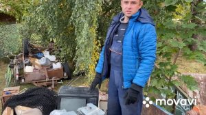 Мусор=деньги, распаковка контейнера. Витёк мусорщик. Назад в СССР.