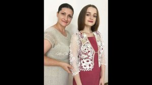 Кружево крючком на манекене