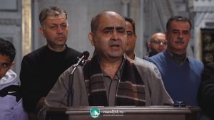 Спасибо ДАГЕСТАНУ. Палестинцы на утреннем намазе в центральной мечети Махачкалы