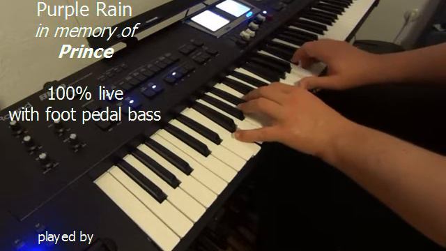 Purple Rain (Prince) Live Improvisation on Roland Keys with Live Pedal Bass смотреть онлайн