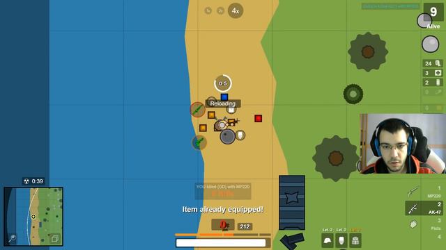 2D BATTLE ROYALE, 15X SCOPE + SNIPER! | Surviv.io Gameplay Commentary смотреть онлайн
