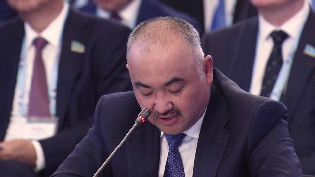 Выступление представителя делегации Киргизии на пленарном заседании Х Парламентского форума БРИКС
