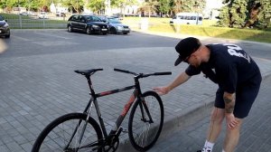 СТРИТ ПУШКА FIXED GEAR. BIKE CHECK 6KU URBAN TRACK. Фикс новичка финал!!!