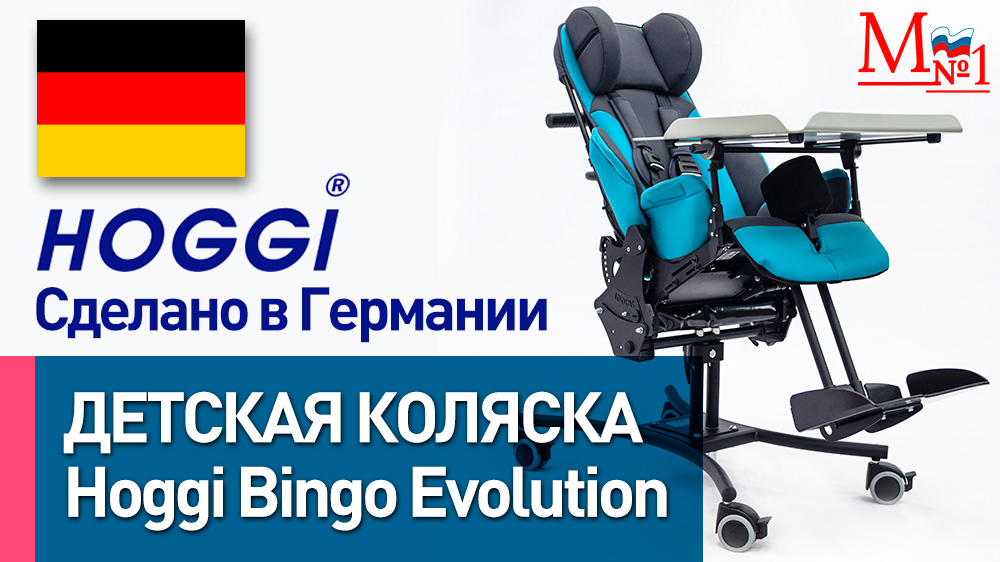 Детская комнатная инвалидная коляска HOGGI BINGO Evolution, сделано в Германии от Медтехника №1