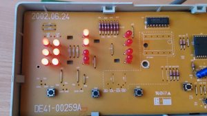 Samsung fuzzi s821 ошибки отображаемые миганием индикаторов