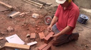 Bricklaying How to build a curved brick step