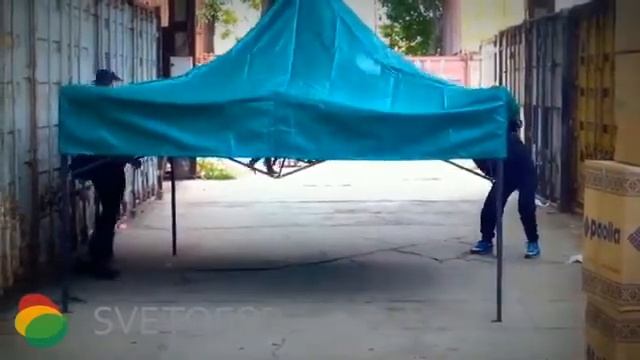 Как установить шатёр