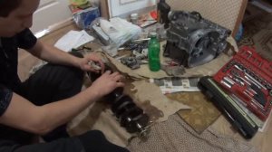 Сборка шатуны на колен вал кавасаки zzr600-1