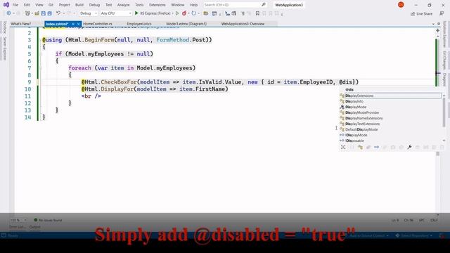 MVC - How to make a read only checkbox смотреть онлайн