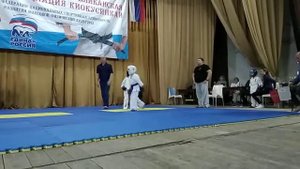 Солдатов Иван - 6 лет (13.05.2018) Киокусинкай карате. Кайтен гери в бою