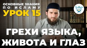 УРОК 15. ГРЕХИ ЖИВОТА, ГЛАЗ И ЯЗЫКА. ОСНОВНЫЕ ЗНАНИЯ ПО ИСЛАМУ
